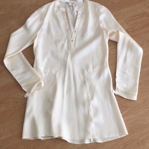 Banana Republic 100% Silk Tunic Top size M